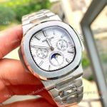 Copy Patek Philippe Nautilus Annual Calendar Watch Ss White Face_th.jpg